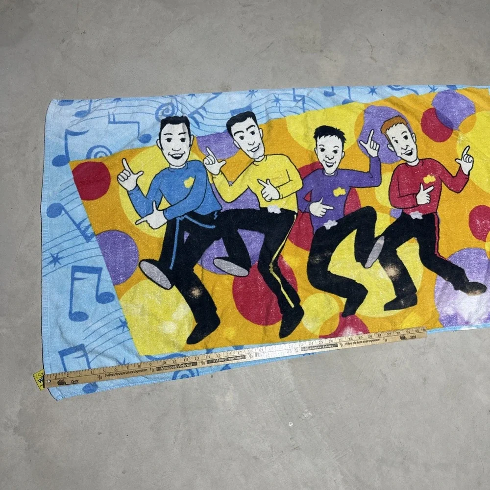 The Wiggles Beach Towel  2004 100% Cotton 55